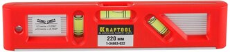 Уровень торпедо 3 глаз. Kraftool 1-34863-022 22 см