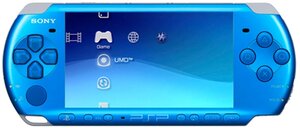 Игровая приставка Sony PlayStation Portable Bright (PSP-3000) SSD, 350 встроенных игр, синий
