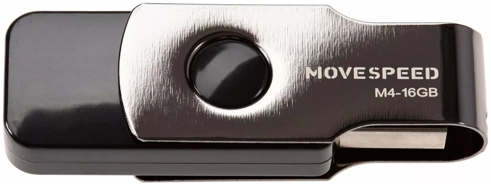 USB Flash накопитель 16Gb Move Speed M4 Black (M4-16G)