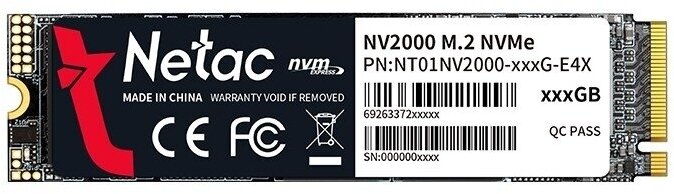 Накопитель SSD Netac M.2 2280 NV2000 NVMe PCIe 512GB (NT01NV2000-512-E4X) - фото №12