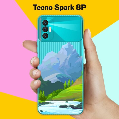 Силиконовый чехол на Tecno Spark 8P Гора / для Техно Спарк 8П тонкий чехол для tecno spark 8p техно спарк 8п силиконовый чехол с защитой модуля камер прозрачный чехол