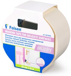 Клейкая лента малярная Folsen 0272550, 50 мм x 25 м