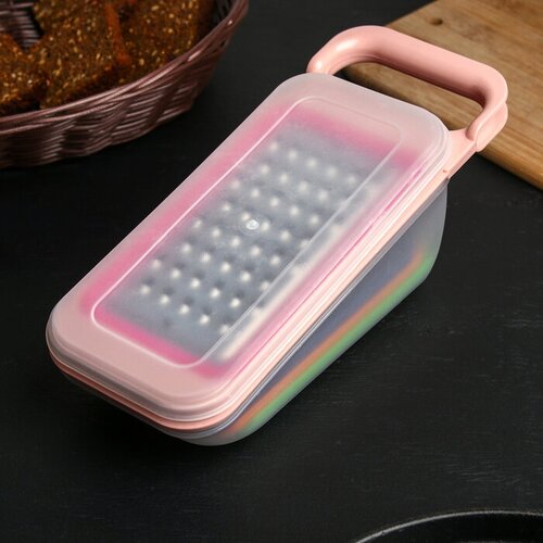 Тёрка-контейнер 927 см 4 насадки цвет микс 878₽