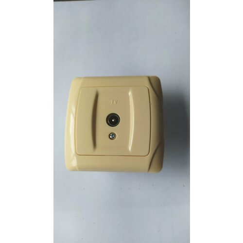 Розетка телевизионная , шампань