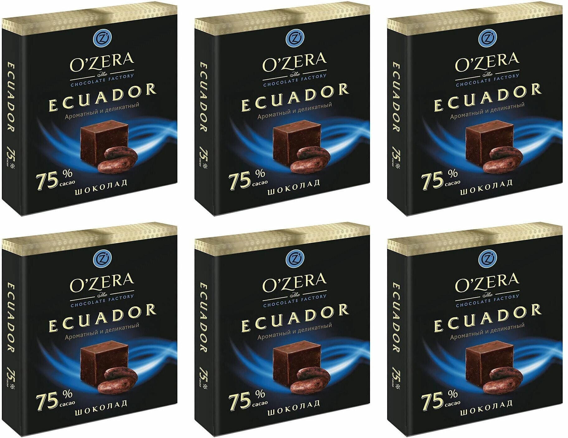 Шоколад O'Zera Ecuador горький порционный, 90 г, 6 шт. - фотография № 7