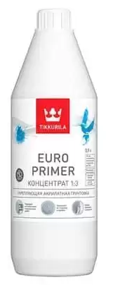 Грунтовка глубокого проникновения Tikkurila Euro Primer Концентрат 1:3 0.9 л