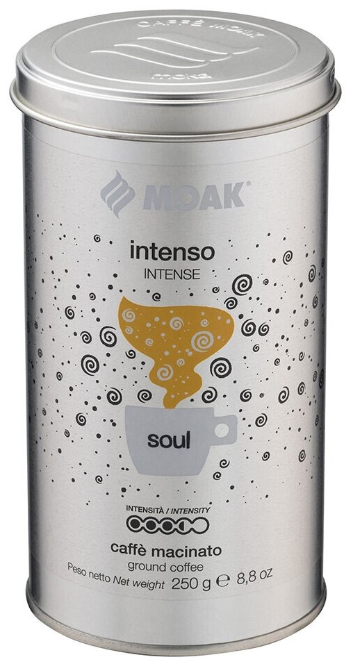 Кофе молотый Moak Intenso Soul, 250 гр. (ж.б.) - фотография № 5