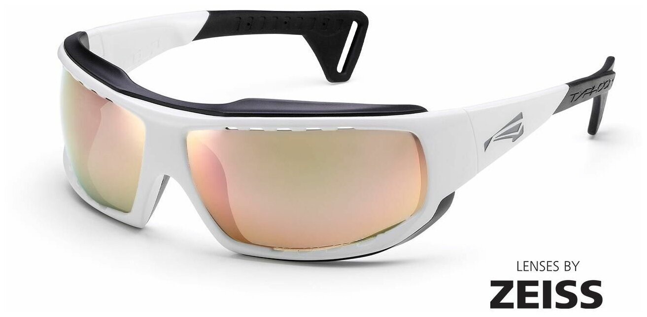 Солнцезащитные очки LiP Sunglasses  LiP Typhoon / Gloss White - Black / Zeiss/ PA Polarized / Rose Gold