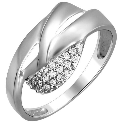 фото Эстет кольцо с 21 фианитом из серебра 01к1512586, размер 16.5