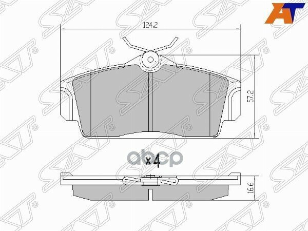 Колодки Тормозные Перед Nissan Almera N16 Sat арт. ST-41060-5M326