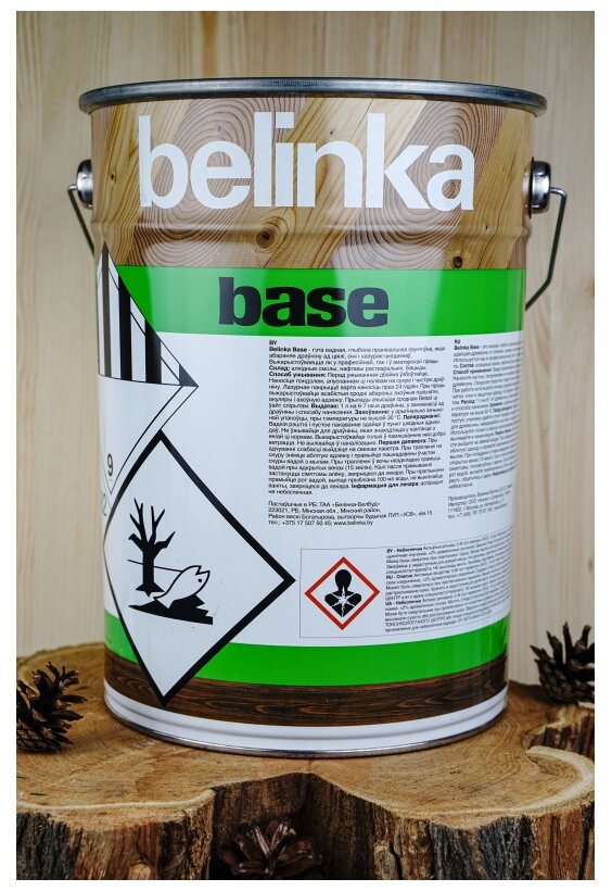 Belinka Base Грунт-антисептик для дерева бесцветный (10 л) - фотография № 3