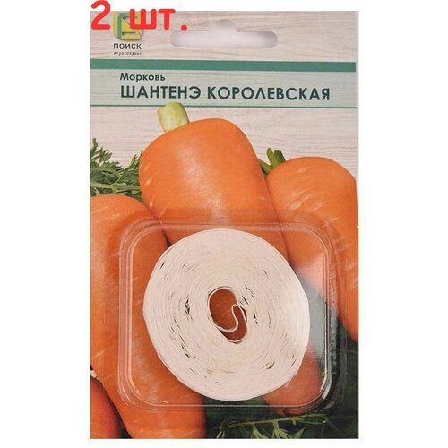 Семена Морковь Шантенэ Королевская лента, 0,5 г (2 шт.) семена морковь шантенэ королевская 1 5 г в наборе5шт