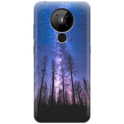 RE: PA Накладка Transparent для Nokia 5.3 с принтом Ночной лес и звездное небо re pa накладка transparent для realme c15 с принтом ночной лес и звездное небо