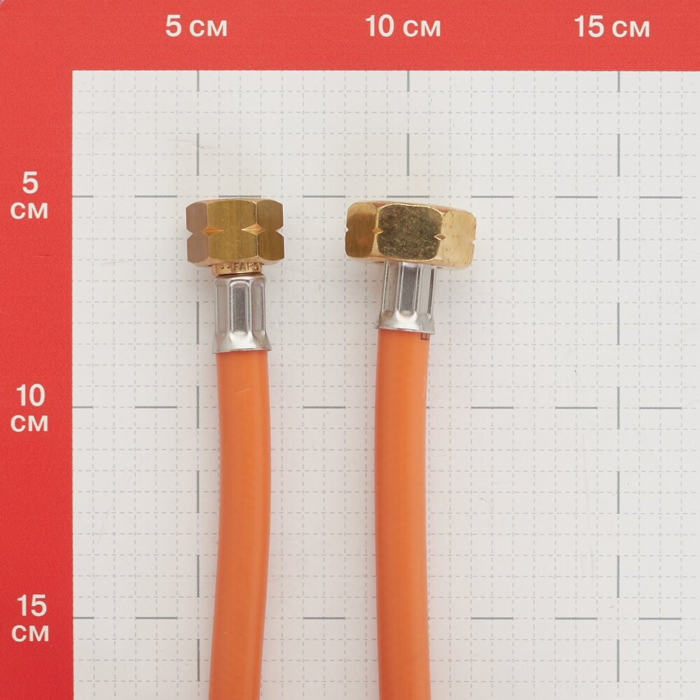 Шланг газовый Kemper с резьбовым соединением 3/8"x3/4" красный d5 мм 5 м