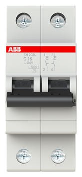 Автоматический выключатель ABB 2п C SH202L 4.5кА 16А 2CDS242001R0164 - фотография № 8