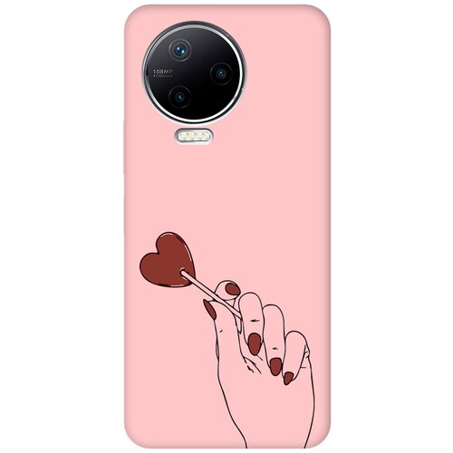 Силиконовый чехол на Infinix Note 12 Pro, Инфиникс Нот 12 Про Silky Touch Premium с принтом Heartbreaker розовый матовый soft touch силиконовый чехол на infinix note 12 pro инфиникс нот 12 про с 3d принтом all we need is love w черный