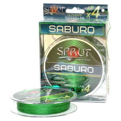 Леска плетеная SPRUT Saburo Soft Ultimate X 4 Dark Green 0.18 140м