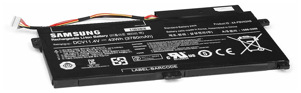 Аккумулятор для ноутбука Samsung 370R4E, 370R5E, 470R5E, 510R5E Series. 11.4V 3780mAh PN: AA-PBVN3AB, BA43-00358A