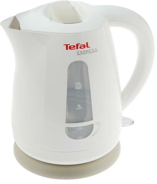 Чайник электрический Tefal Express Plastic KO29913E, пластик, 1.5 л, 2200 Вт, белый