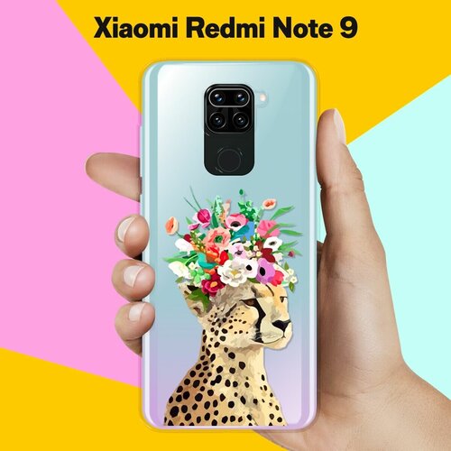 Силиконовый чехол Леопард на Xiaomi Redmi Note 9 дизайнерский силиконовый чехол для редми нот 9 xiaomi redmi note 9 леопард принт