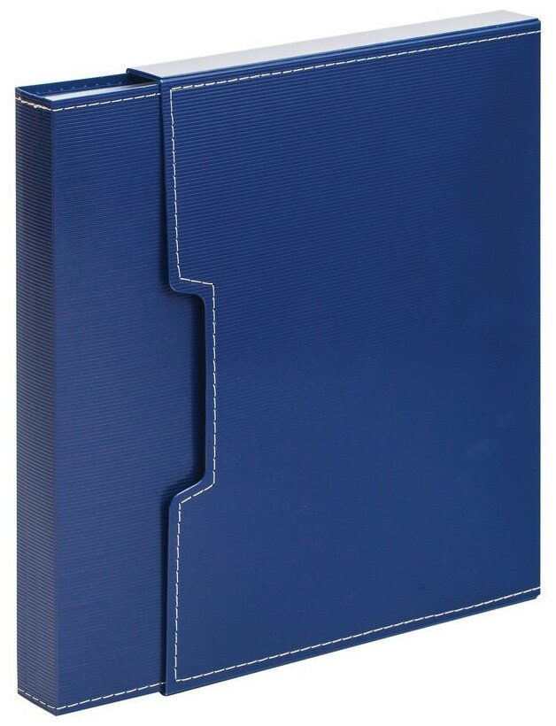 Папка файловая на 80 файлов Attache A4 35 мм синяя в коробе (толщина обложки 1 мм) 271370