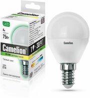 Лампа светодиодная Camelion LED8-G45/830/E14,8Вт 220В