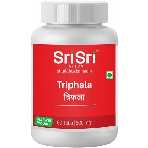 Трифала Шри Шри (Triphala Sri Sri) для очищение и омоложение организма, 60 таб. (500мг)