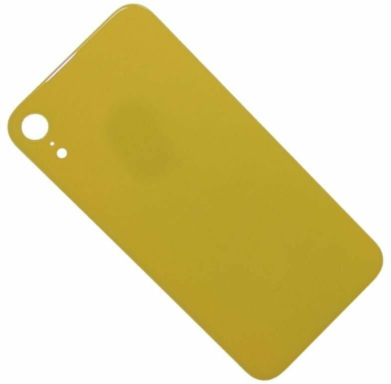 Задняя крышка для iPhone XR (широкий вырез под камеру) <желтый>