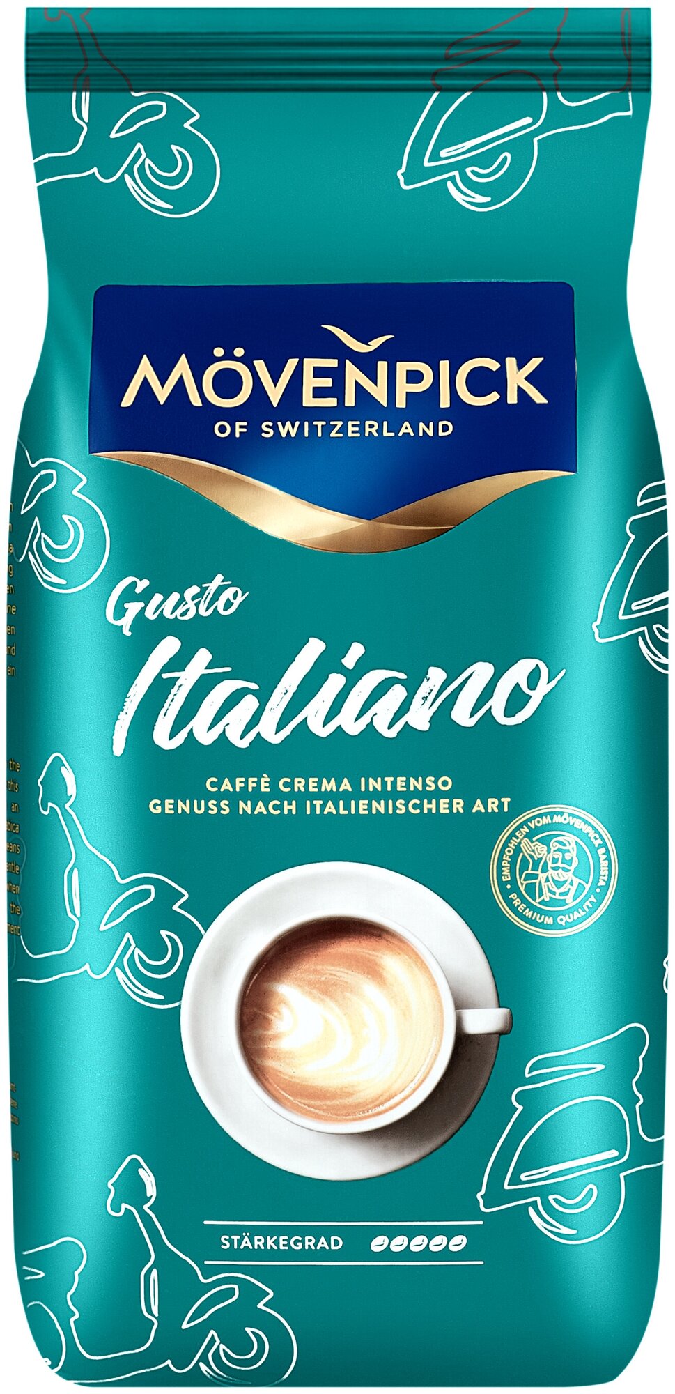 Кофе в зёрнах MOVENPICK CAFFE CREMA GUSTO ITALIANO, 1 кг