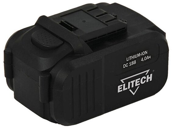 Аккумулятор ELITECH 18В 4,0Ач, Li-ion 1820.067700