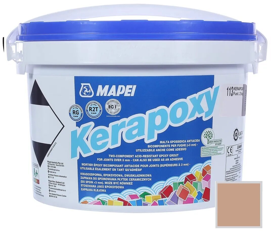 Затирка Mapei Kerapoxy №142 коричневая 2 кг