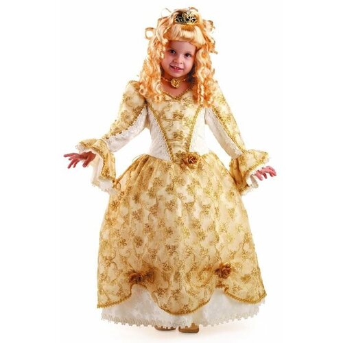 Карнавальные костюмы для детей Золушка золотая, размер 28, рост 110 см костюм золушка золотая батик