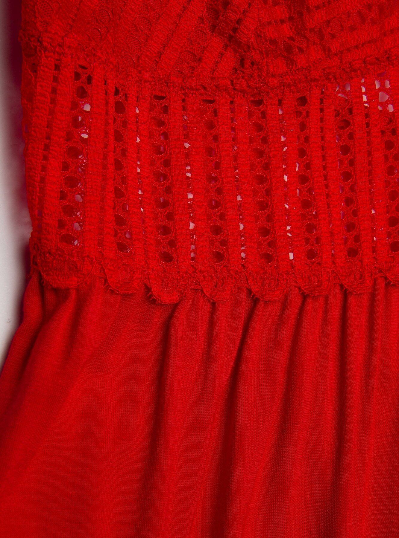 Сорочка Indefini средней длины, без рукава, размер L(48), красный - фотография № 10