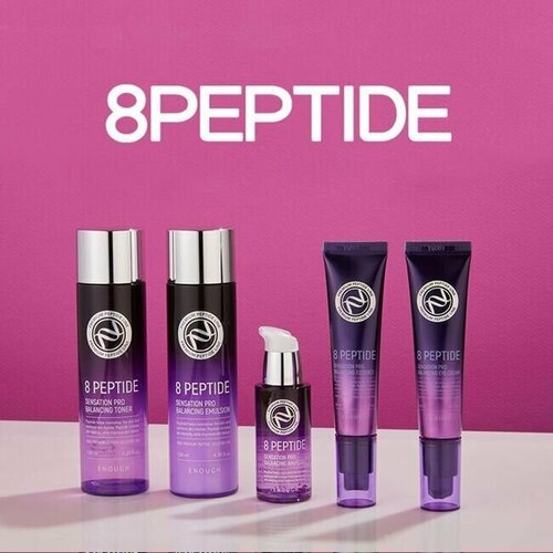 ENOUGH Антивозрастной набор косметики для лица с пептидами 8 Peptide Sensation Pro Balancing 5 Set