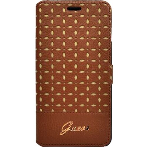 Чехол Guess Gianina Booktype для iPhone 6 Plus коричневый