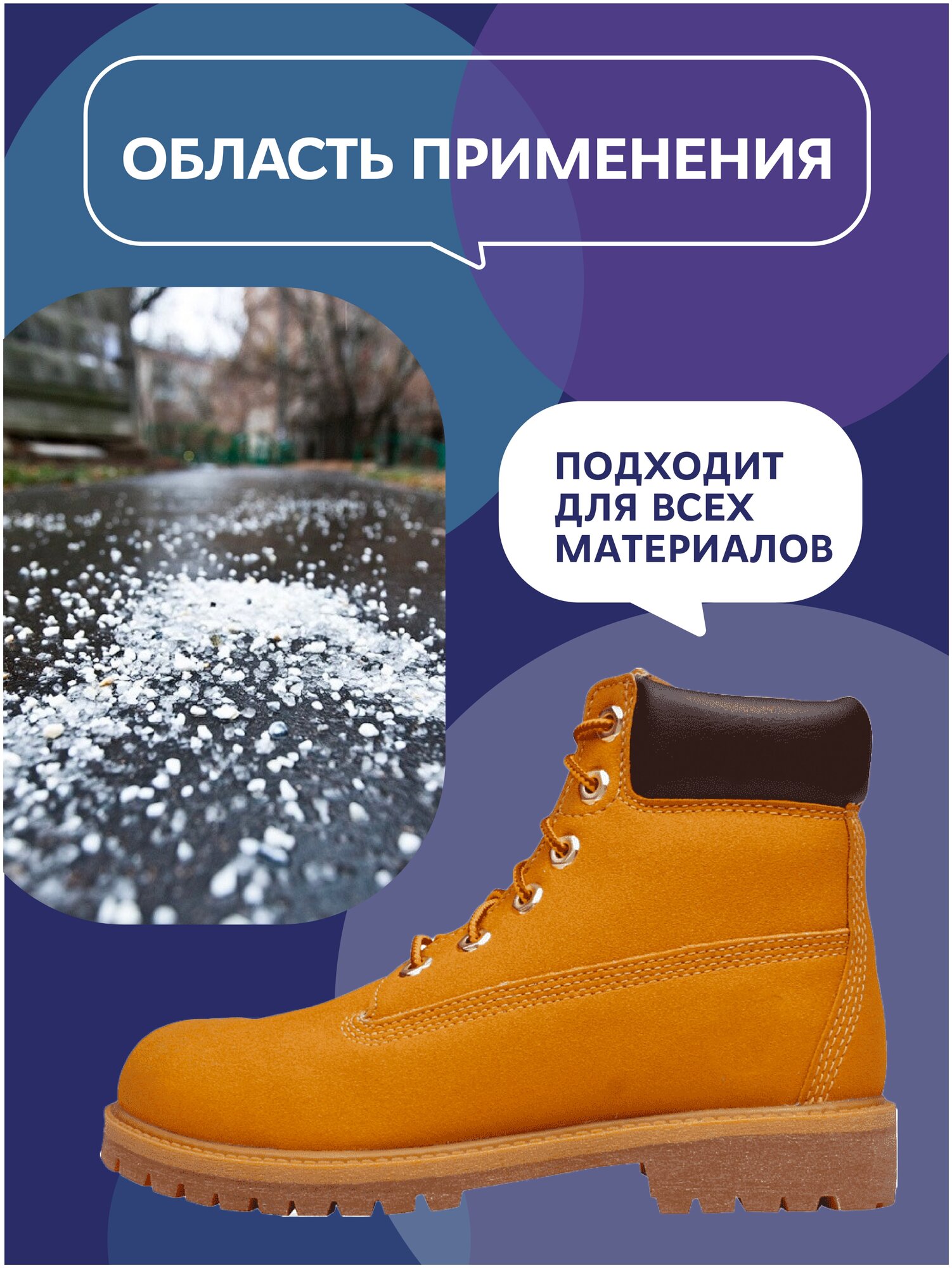 Водоотталкивающая пропитка для обуви - антиреагент WAKSME Shoe Protect Antireagent 250 мл