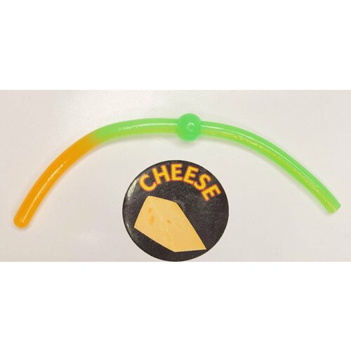 приманка для ловли форели/ лапша доширак для форели/ форелевый доширак двухцветный оранжевый зеленый