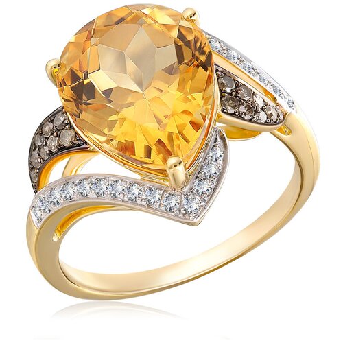 фото Бронницкий ювелир кольцо из желтого золота d0001775305, размер 18
