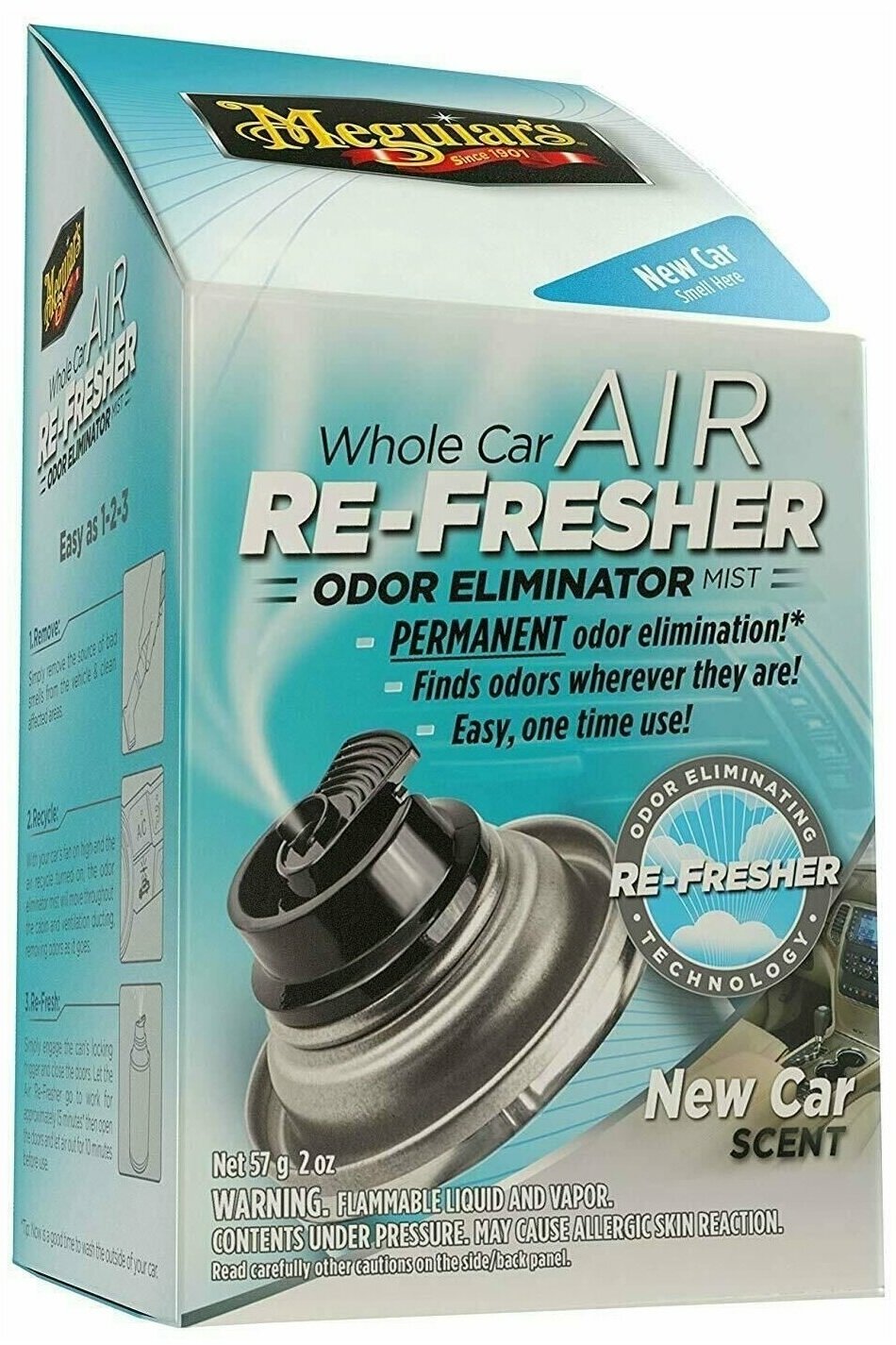 Нейтрализатор запахов в салоне а/м Meguiar’s Air Refresher New Car 71 гр G16402