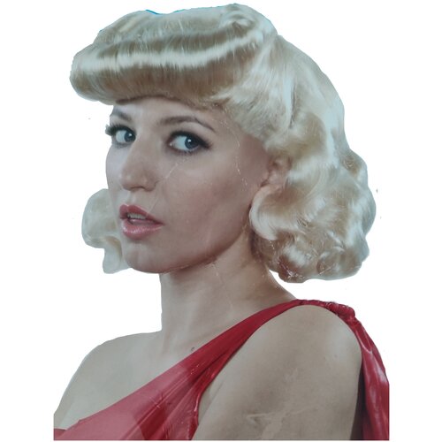 Парик Каре с валиком блонд , Wigs