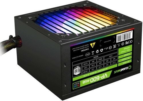 GameMax Блоки питания Блок питания ATX 600W VP-600-RGB 80+, Ultra quiet