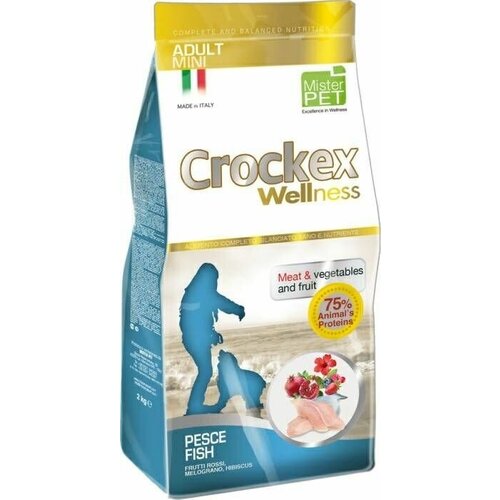 CROCKEX Wellness 2 кг сухой корм для собак мелких пород рыба с рисом 5 шт