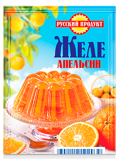 Желе Русский продукт Вкус апельсина пак 50г