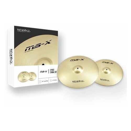 Комплект тарелок для ударных Istanbul Agop MS-X Set (14/18) istanbul agop 14 ms x hi hats тарелка hi hat 14 пара