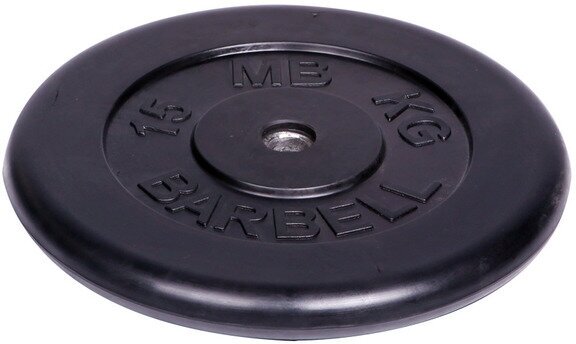 Диск для штанги Barbell d 26 мм 15,0 кг black