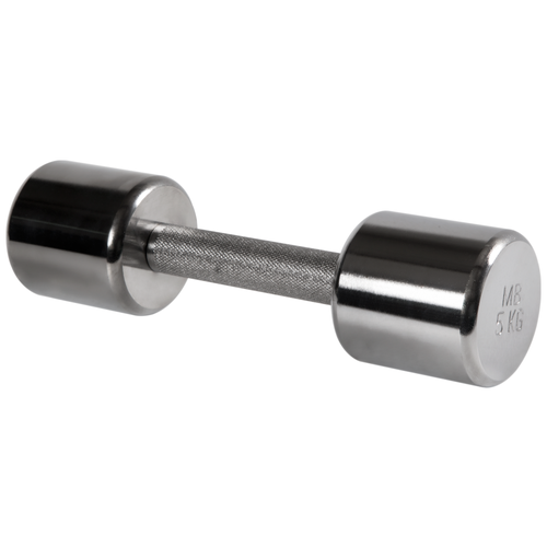 Гантель неразборная MB Barbell MB-FitM-5 серебристый