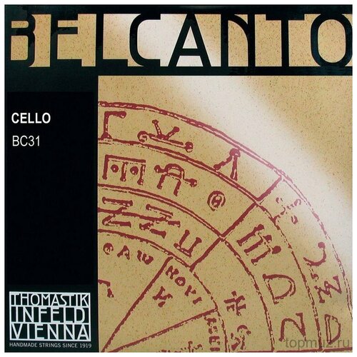 thomastik belcanto bc31 струны для виолончели 4 4 Струны для виолончели 4/4 THOMASTIK Belcanto BC31