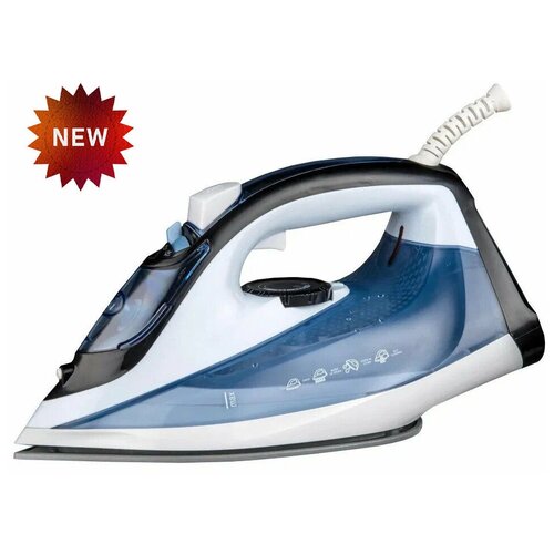 Утюг электрический функция вертикальной глажкисамоочисткиподошва утюга с антипригарным покрытием2200Втутюг домашнийпаровой ударбелыйголубойUP 279900₽