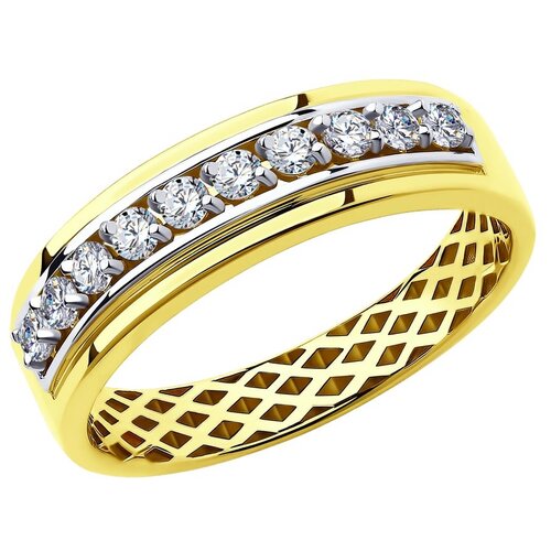 фото Sokolov кольцо из желтого золота 018260-2, размер 17.5