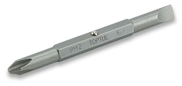 Насадка двухсторонняя PH1/SL5mm 75мм TOPTUL (FKAA0105)